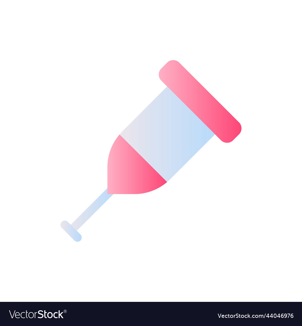 Crutch flat gradient two-color ui icon vector image Crutch flat gradient two-color ui icon
