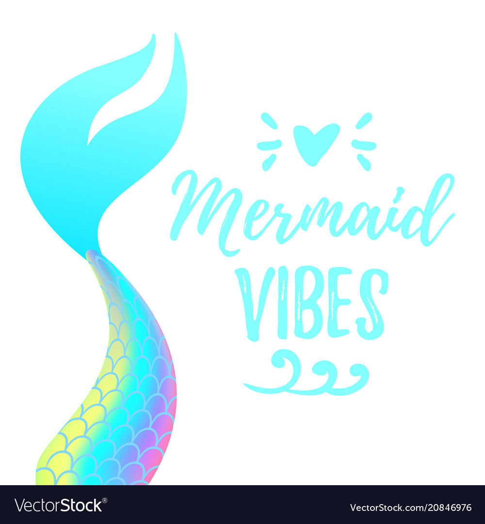 Download Cute mermaid tail Royalty Free Vector Image - VectorStock