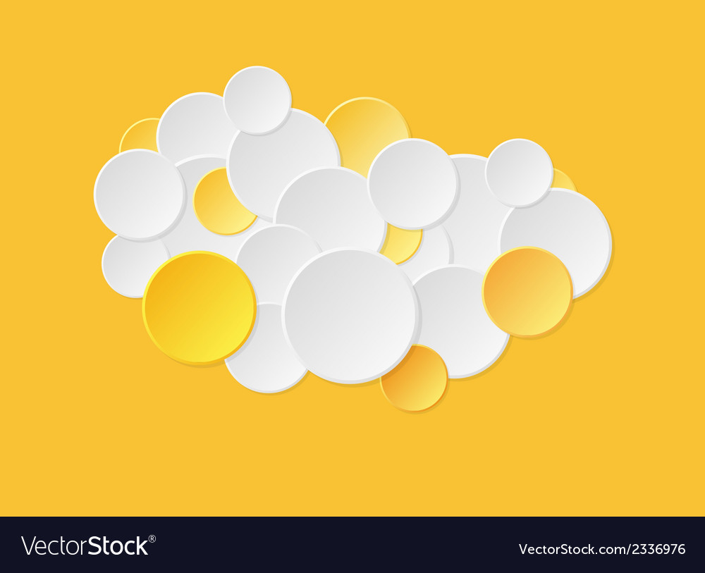 Gradient circles in yellow color