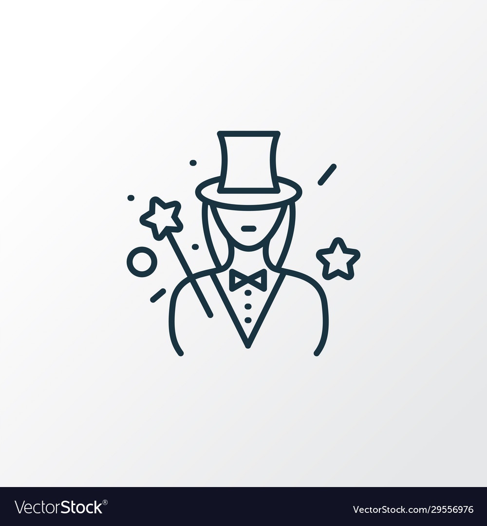 Illusionist icon line symbol premium quality