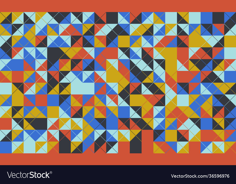 Mosaic abstract pattern design Vector Image Mosaic abstract pattern design