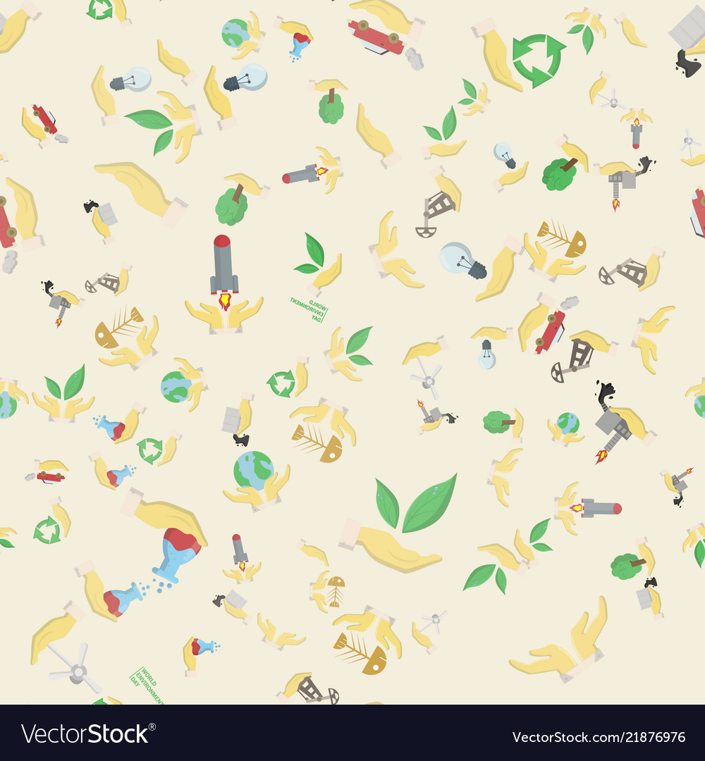 Seamless pattern flat 4 of elements for design