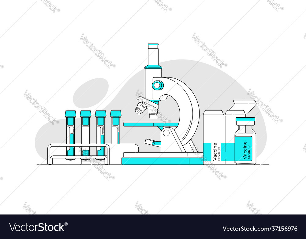 Set objects in flat style with outline Vector Image Set objects in flat style with outline
