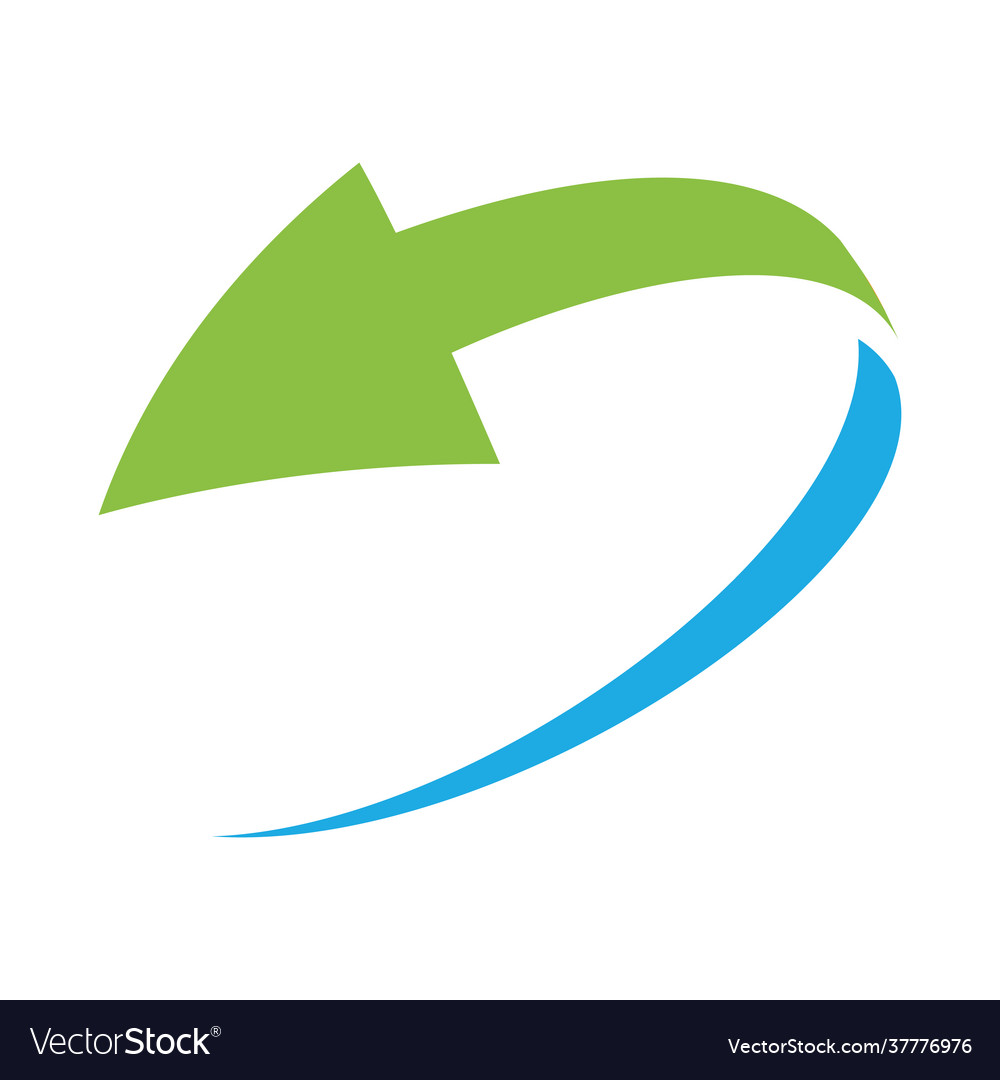 Simple loop circle arrow icon vector image Simple loop circle arrow icon