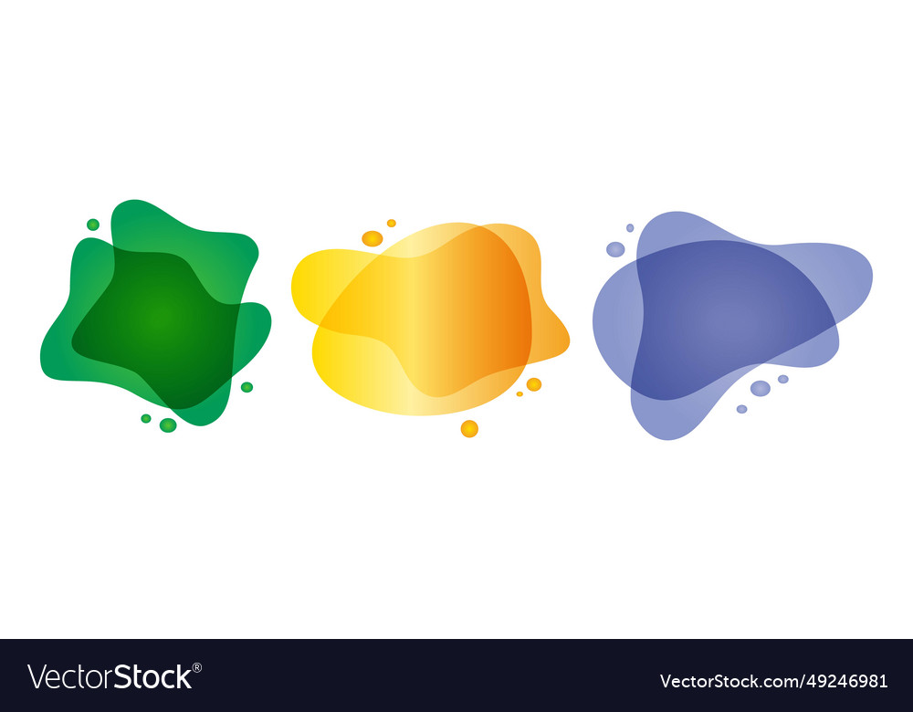 Abstract dynamic gradient graphic elements vector image Abstract dynamic gradient graphic elements