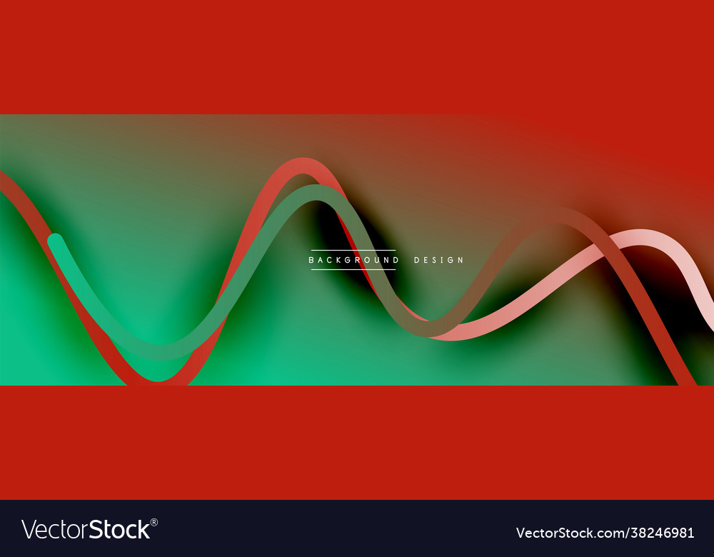 Abstract gradient background with wave line Vector Image Abstract gradient background with wave line