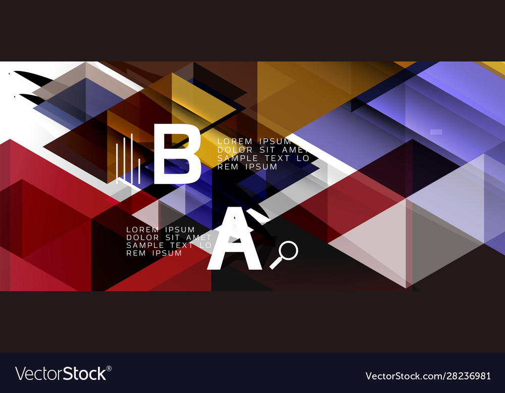 Abstract triangle pattern colorful backdrop Vector Image Abstract triangle pattern colorful backdrop