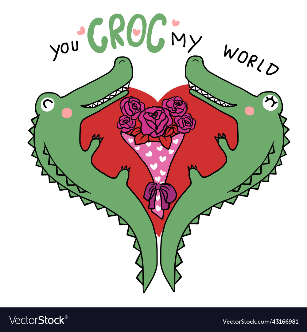 Crocodile couple you croc my world cartoon