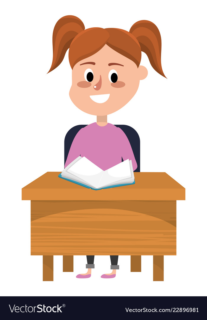 Elementary school cartoon Royalty Free Vector Image