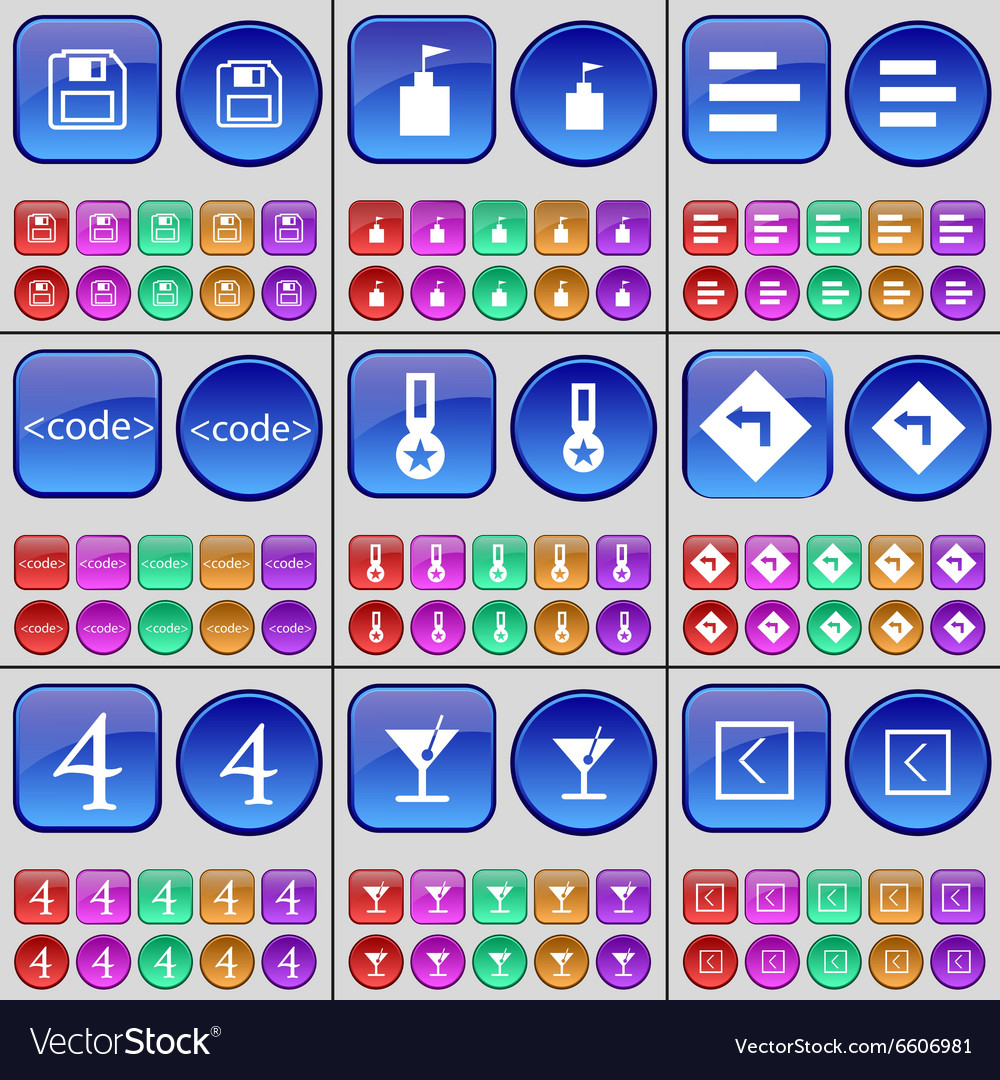 Floppy disk flag tower list code medal bend