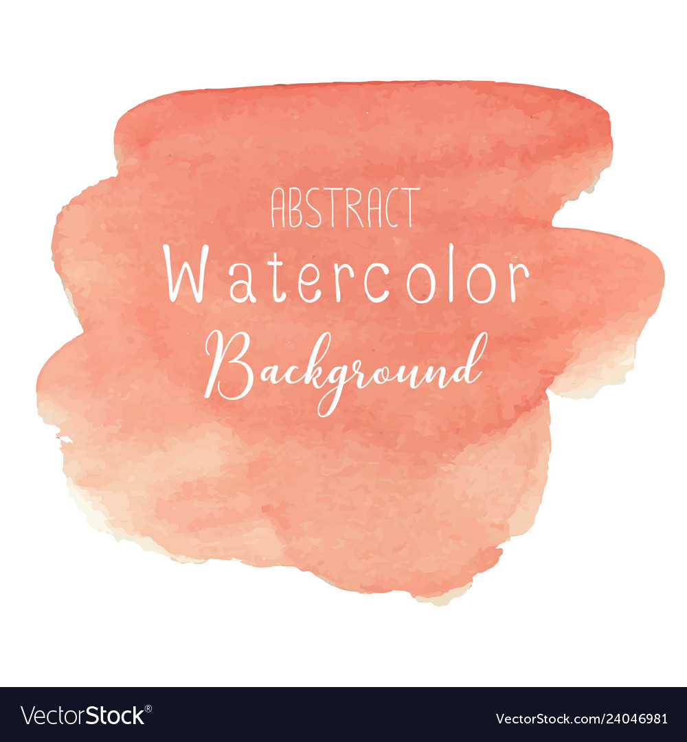 Orange abstract watercolor background Royalty Free Vector