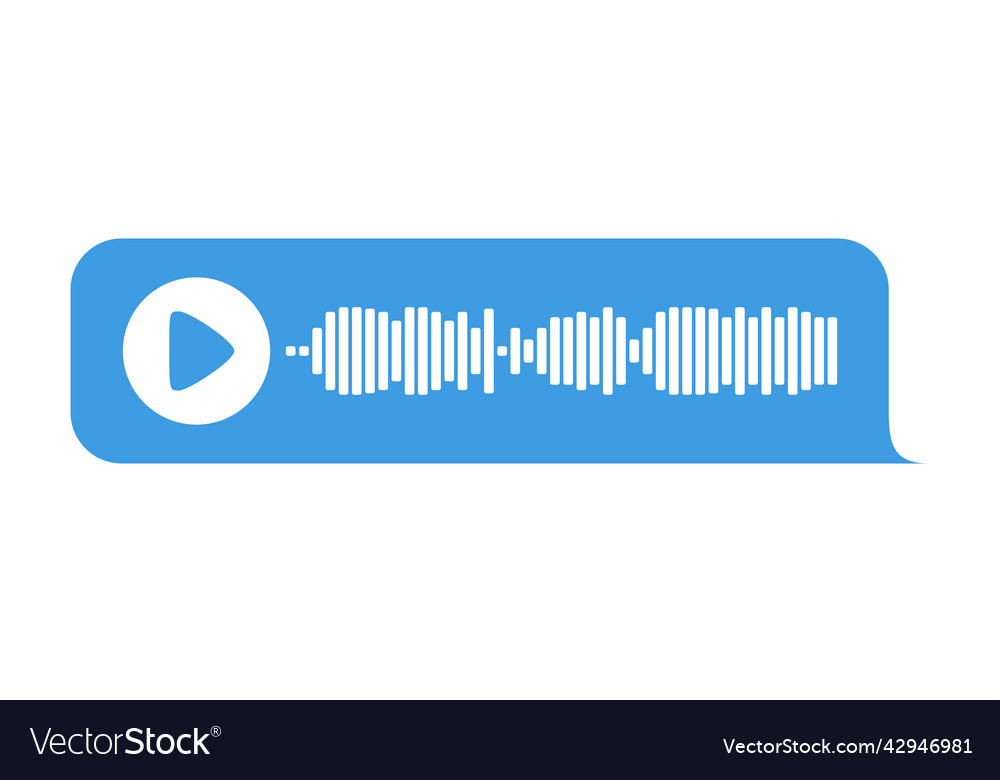 Recording of audio message template ui element