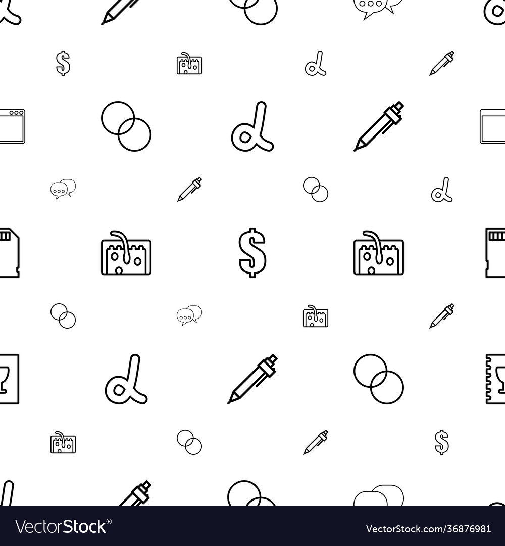 Template icons pattern seamless white background