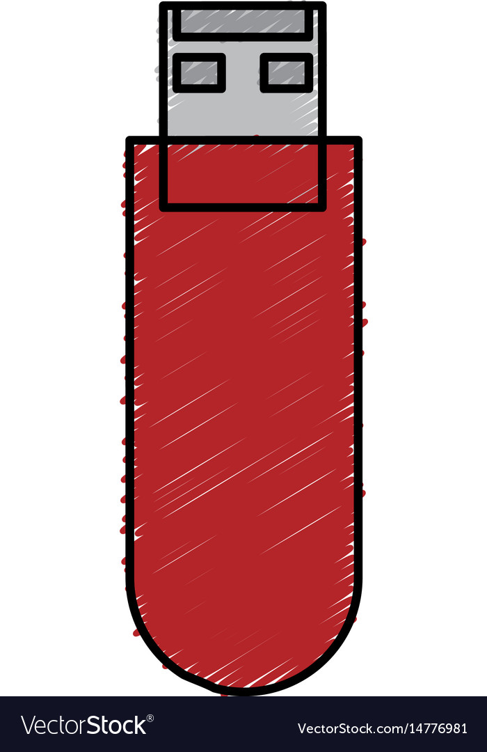 Usb memory isolated icon