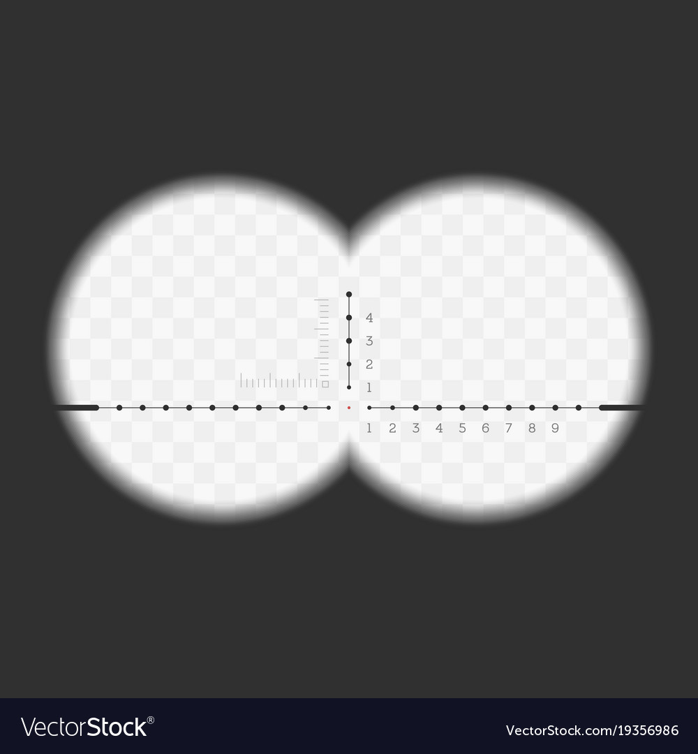 Binocular View with Measurement Marks