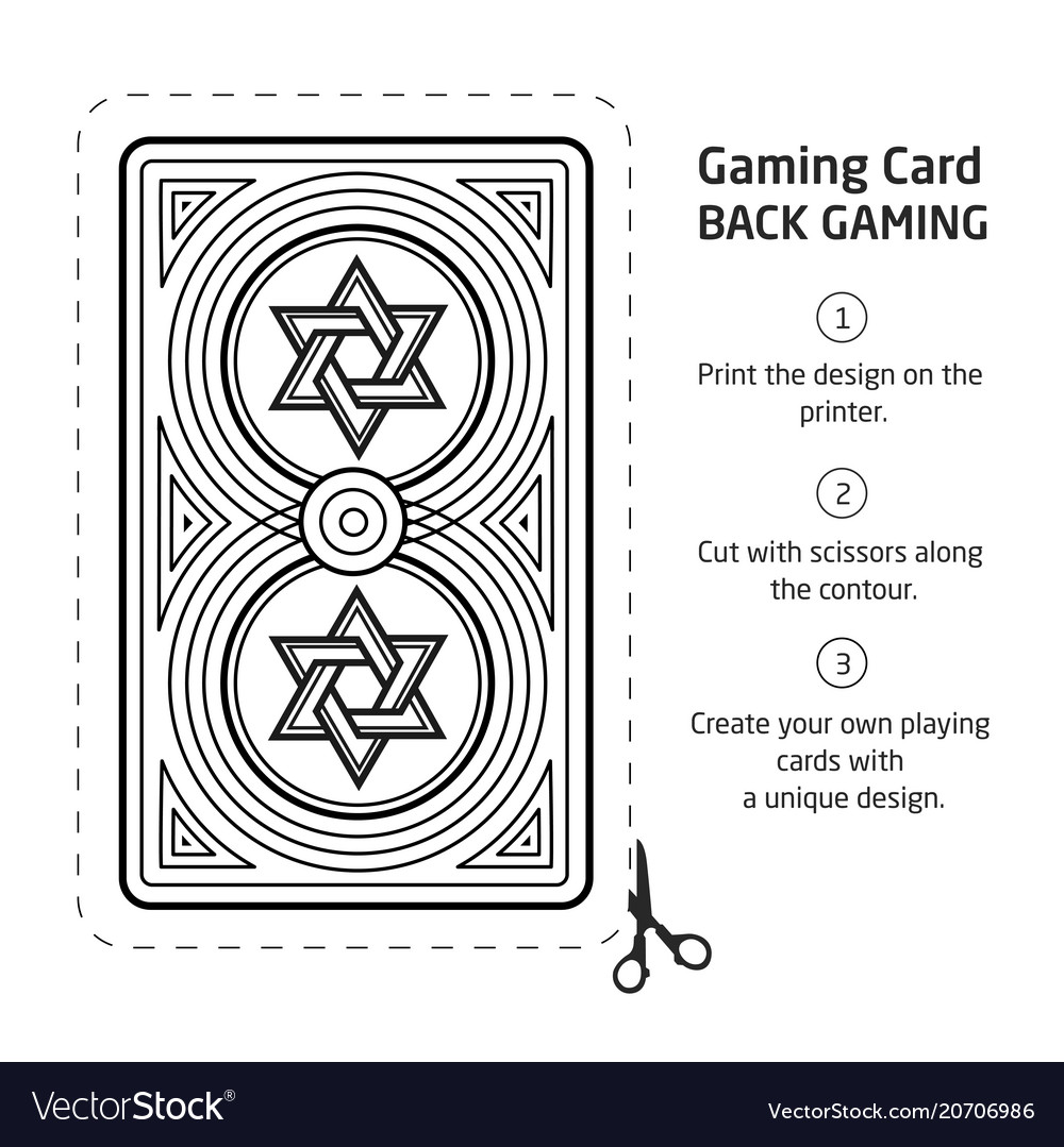 Card back abstract pattern background underside