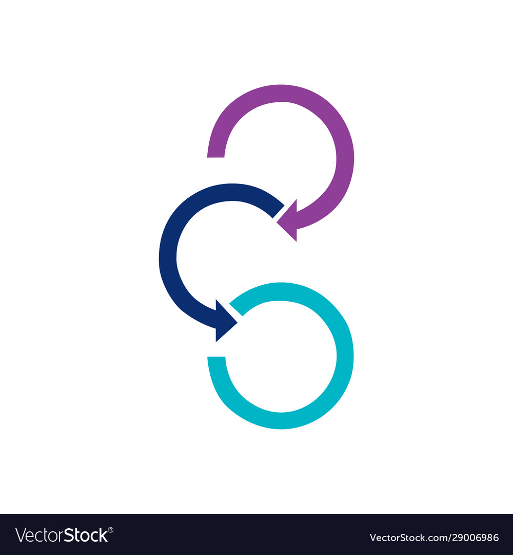 Circular arrows for infographics chart graph