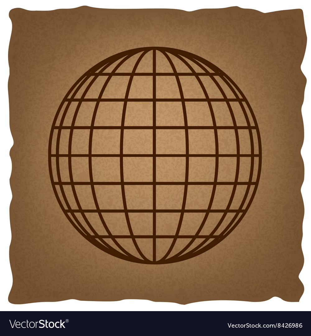 Earth globe sign