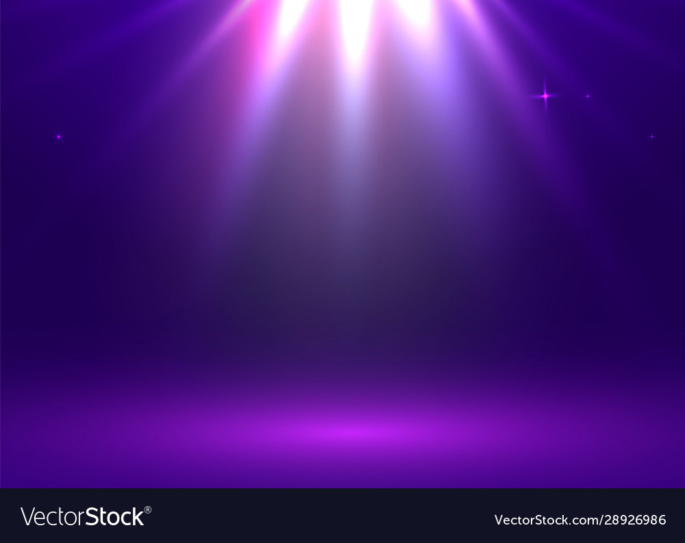 Light show studio table room product display vector image Light show studio table room product display