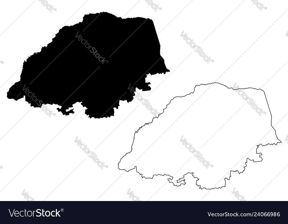 Limpopo province map vector image Limpopo province map
