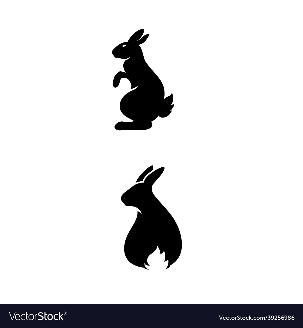 Kaninchen Symbol Vorlage