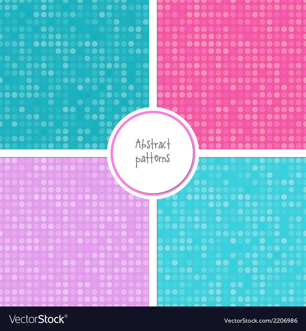 Seamless dot patterns set