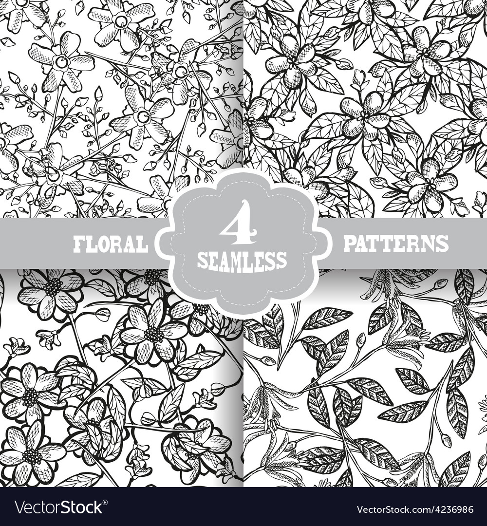 Seamless patterns set