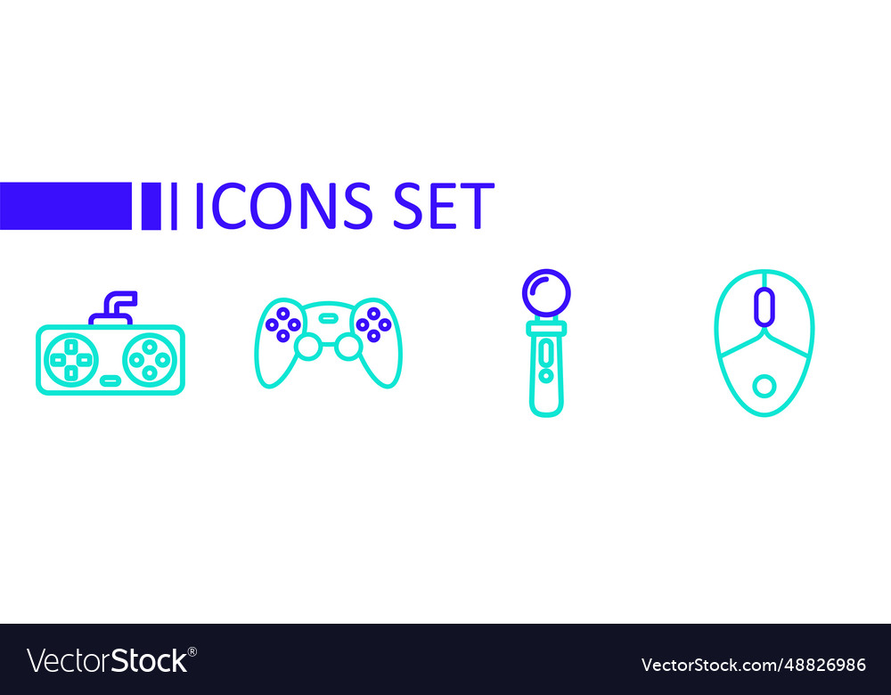 Set line computer mouse vr controller game