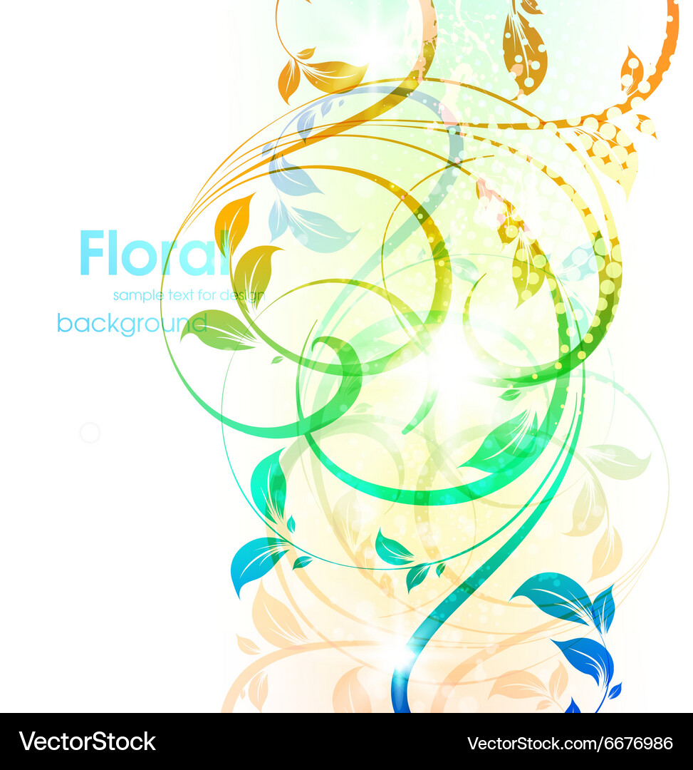 Soft floral background Royalty Free Vector Image