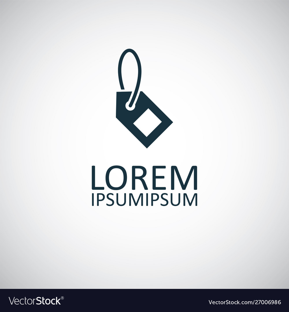 Tag icon simple flat element design concept