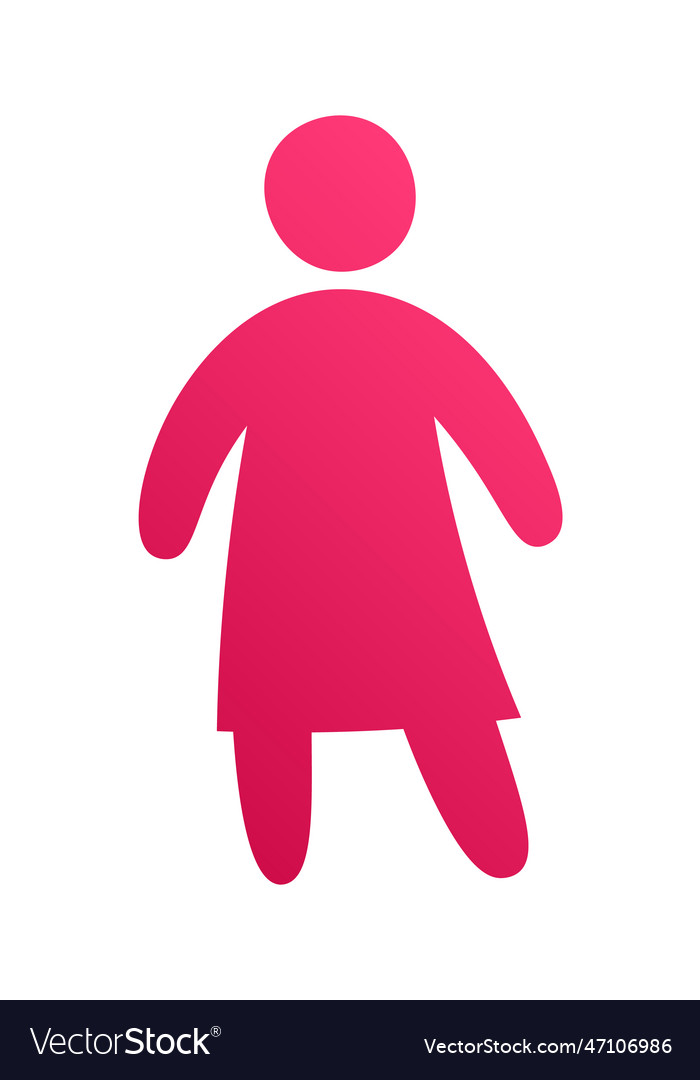 Woman gradient character