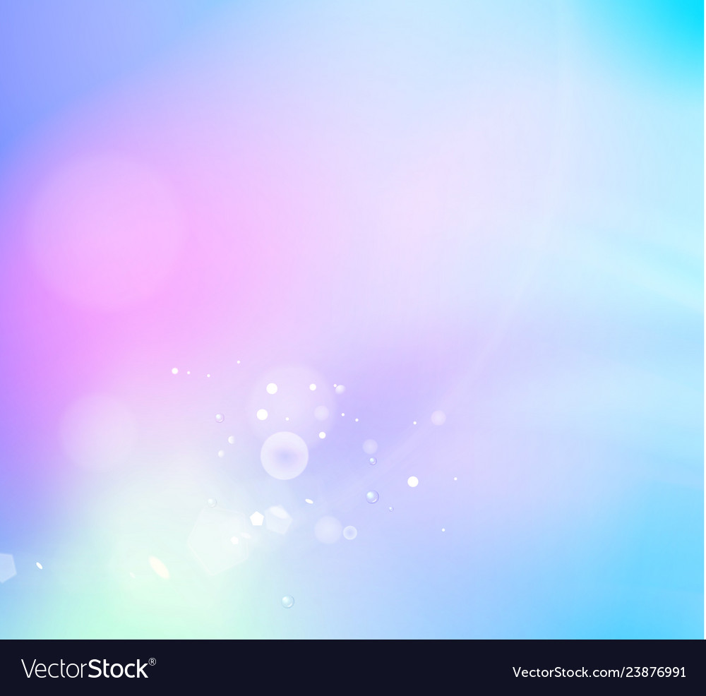 Abstract fantasy background white bokeh over Vector Image