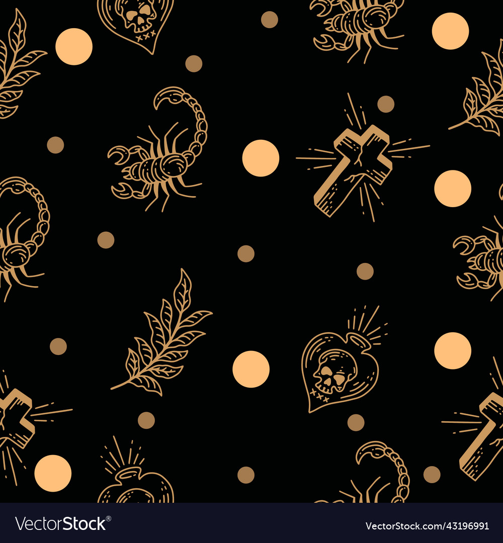 Abstract many worship seamless pattern random Vector Image Abstract many worship seamless pattern random