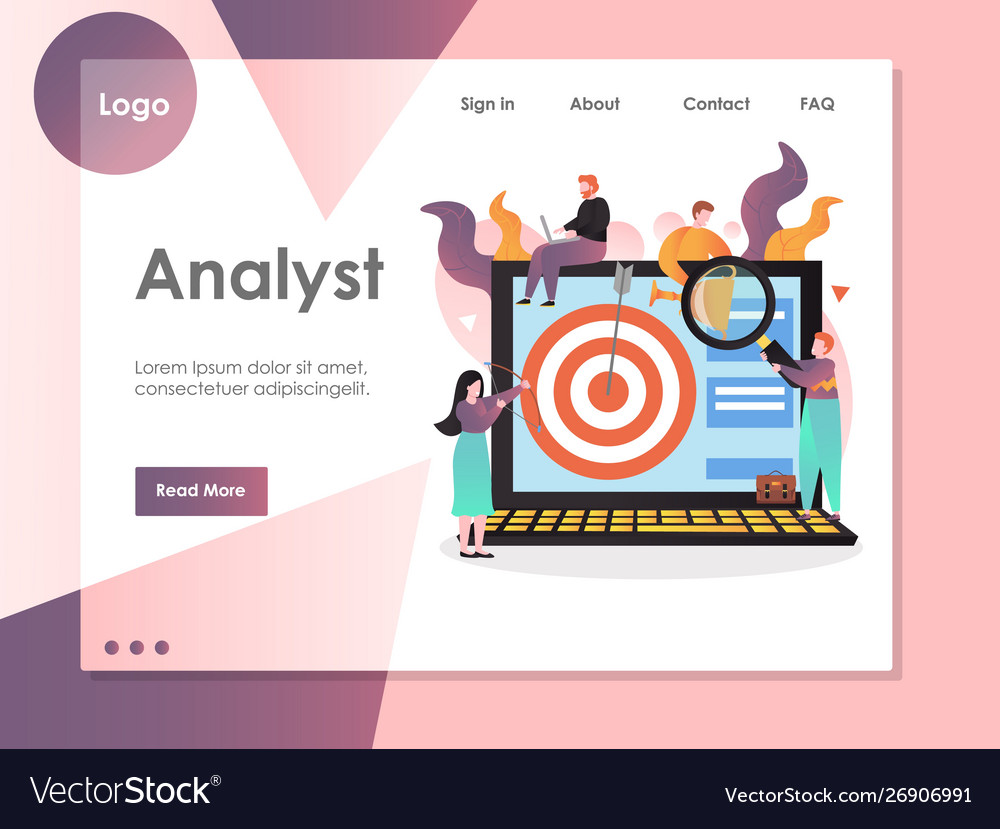 Analytics Website Template