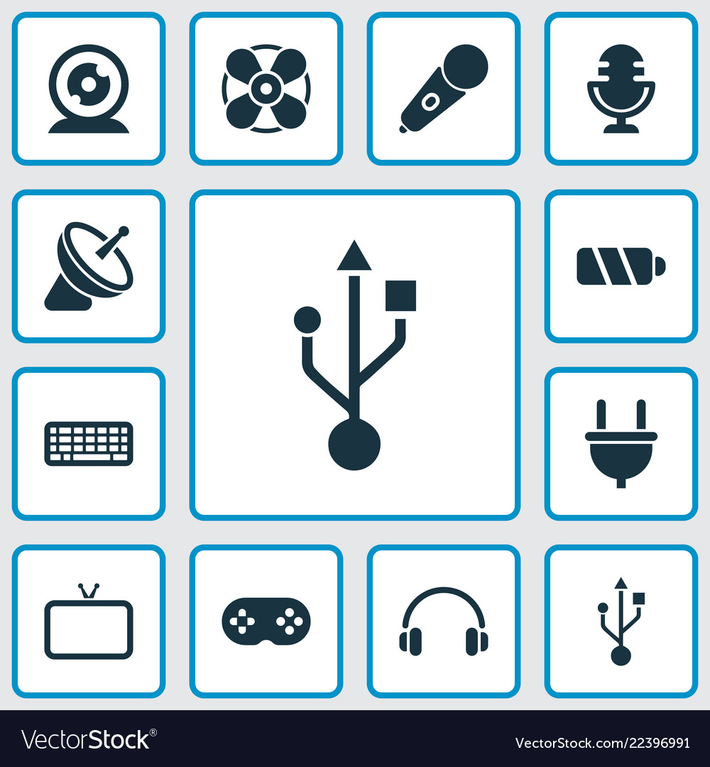 Elektronische Icons mit Batterielüfter USB