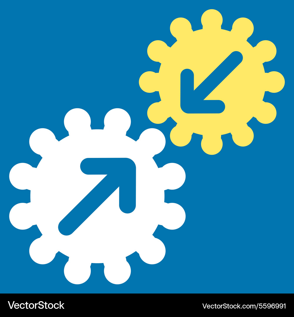 Integration icon from business bicolor set Vector Image