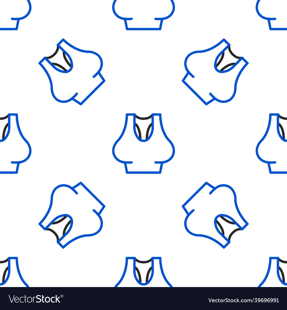 Line undershirt icon isolated seamless pattern Vector Image Line undershirt icon isolated seamless pattern