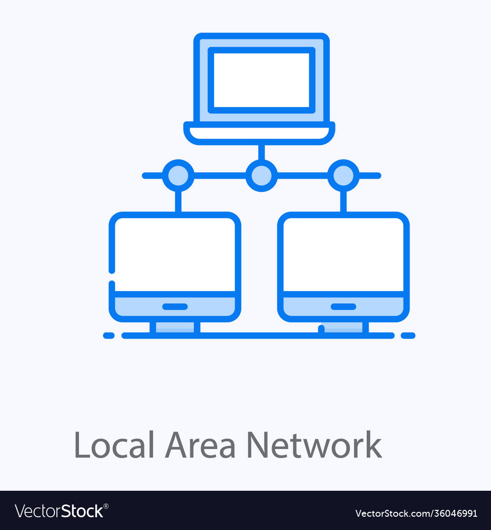 Local area network Royalty Free Vector Image - VectorStock