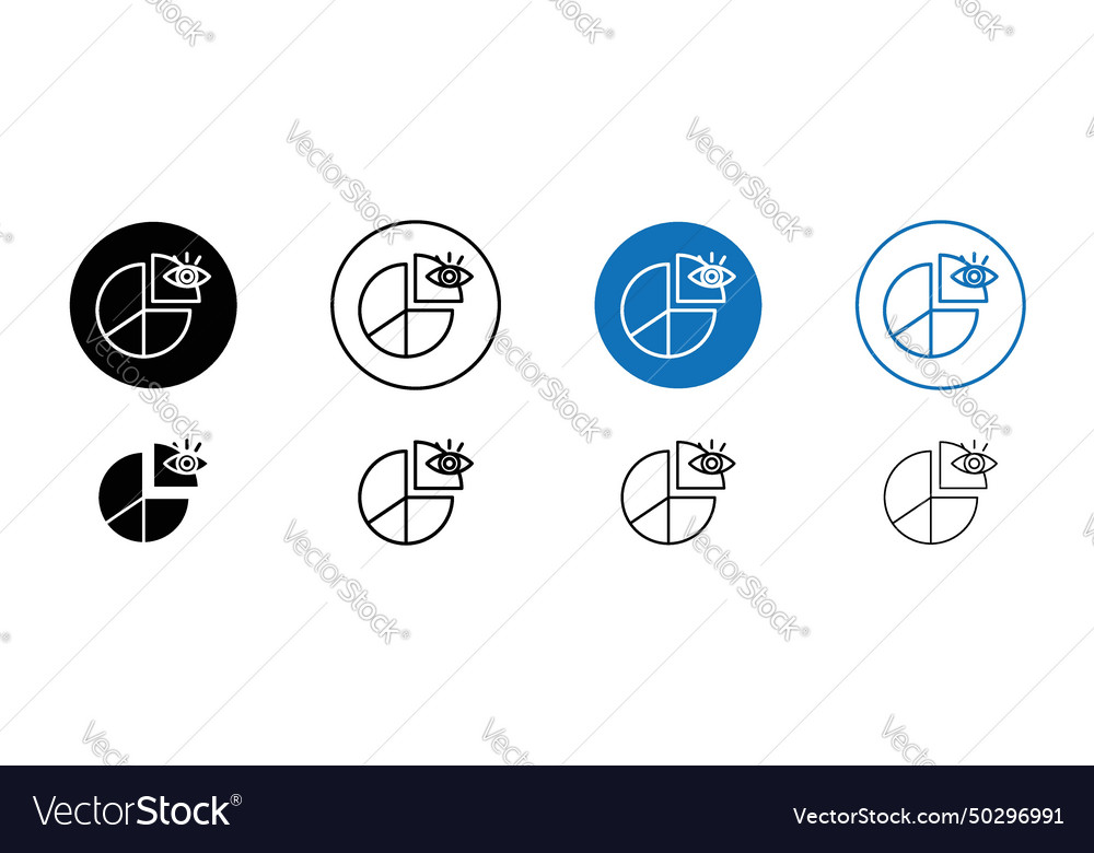 Predictive analytics icon predict growth pie