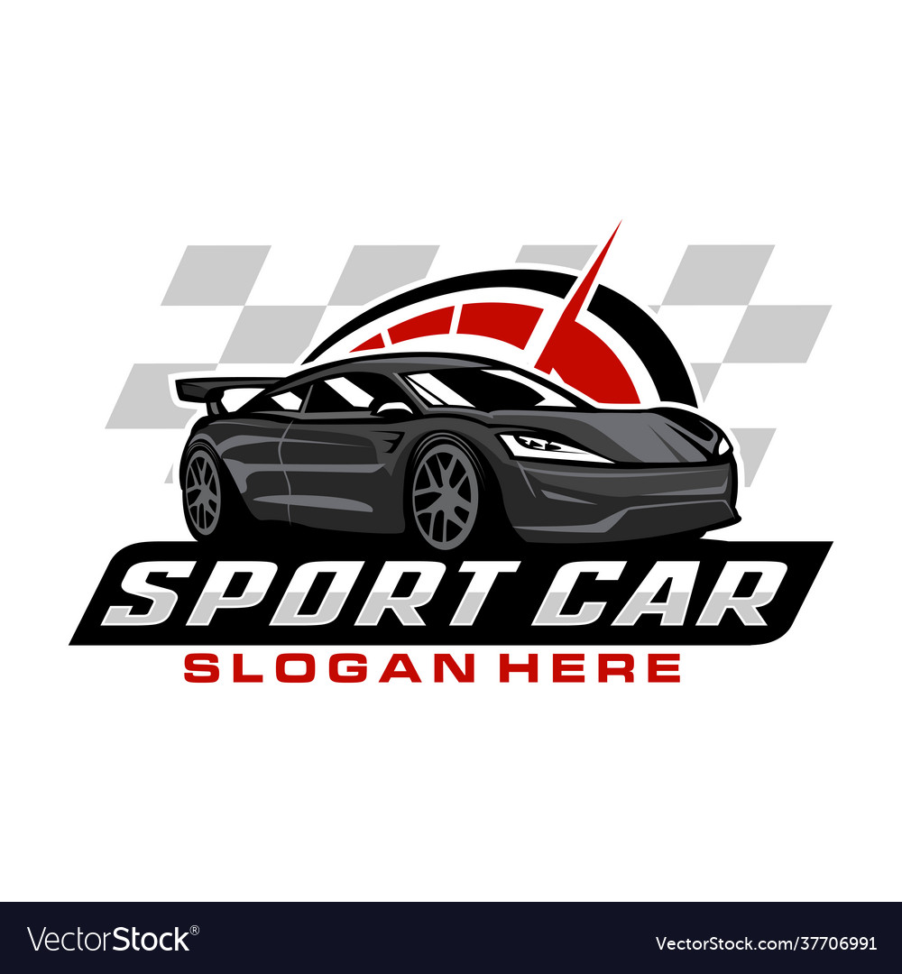 Sport car logo template