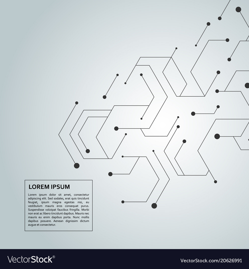 Technology hexagons structure