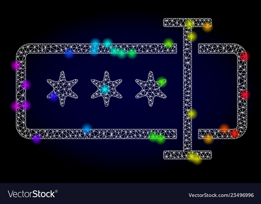 2d mesh password field with rainbow colored