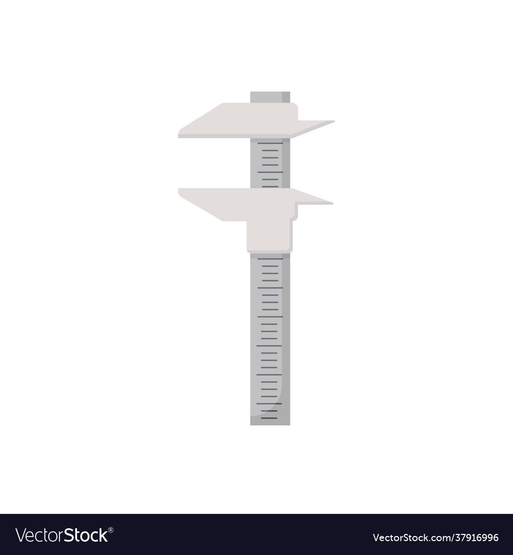 Calliper measuring tools universal tool designed vector image Calliper measuring tools universal tool designed