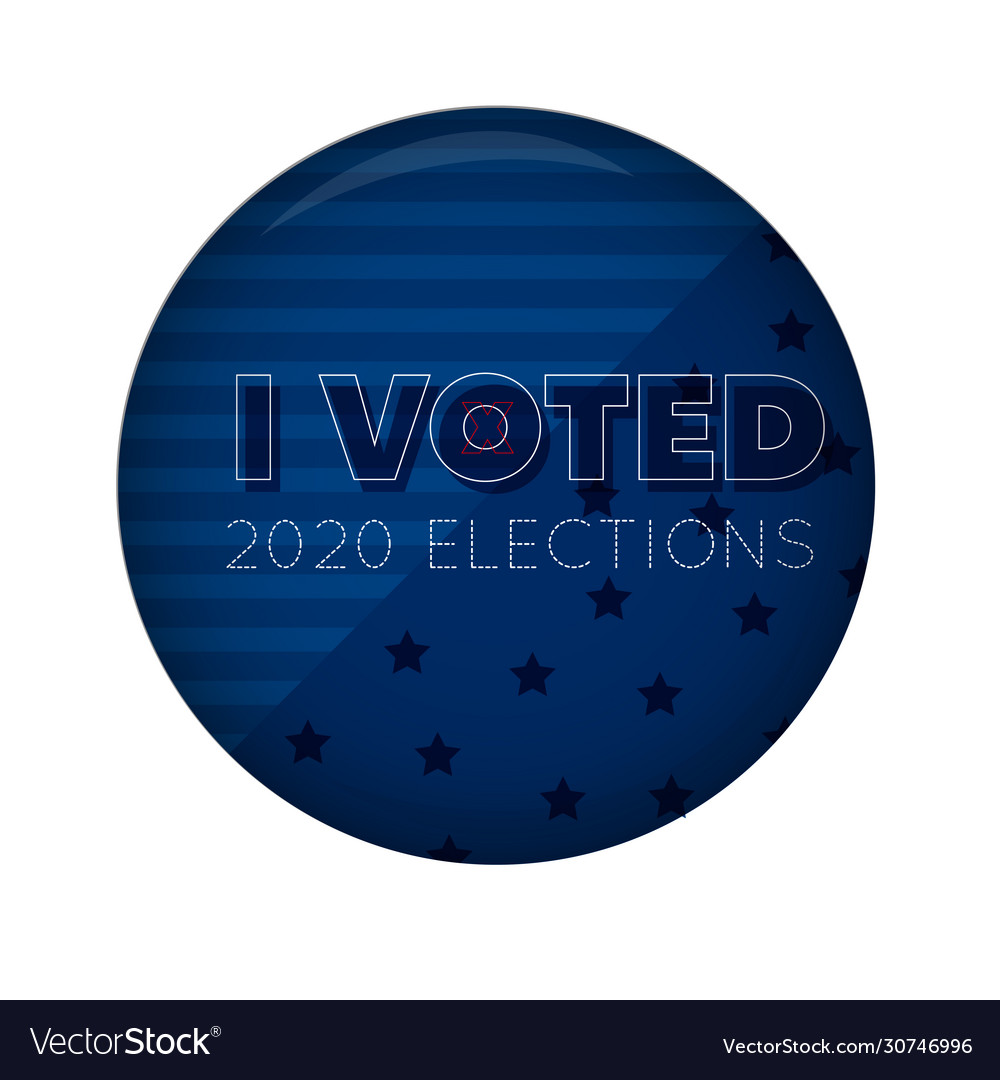 Campaing Buttons United States Government Vector Image