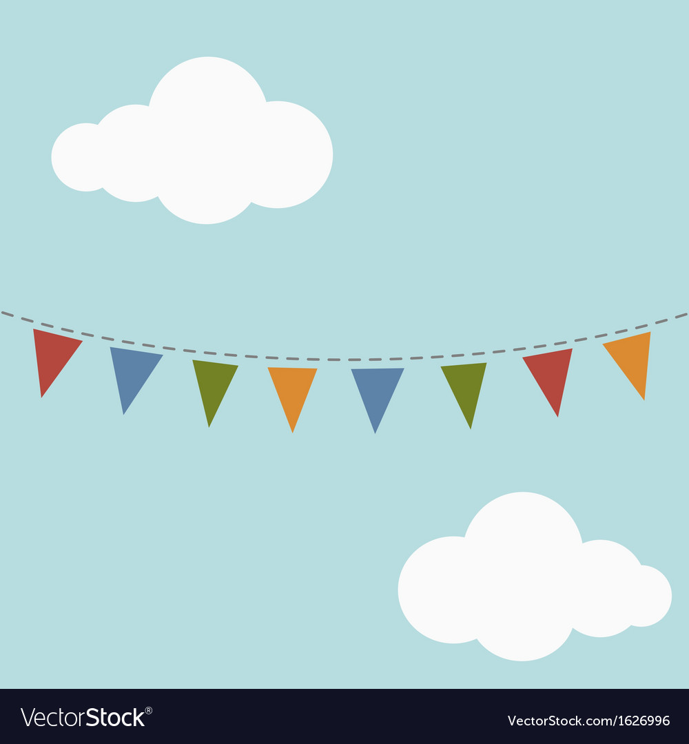 Colorful Bunting Flags Pattern