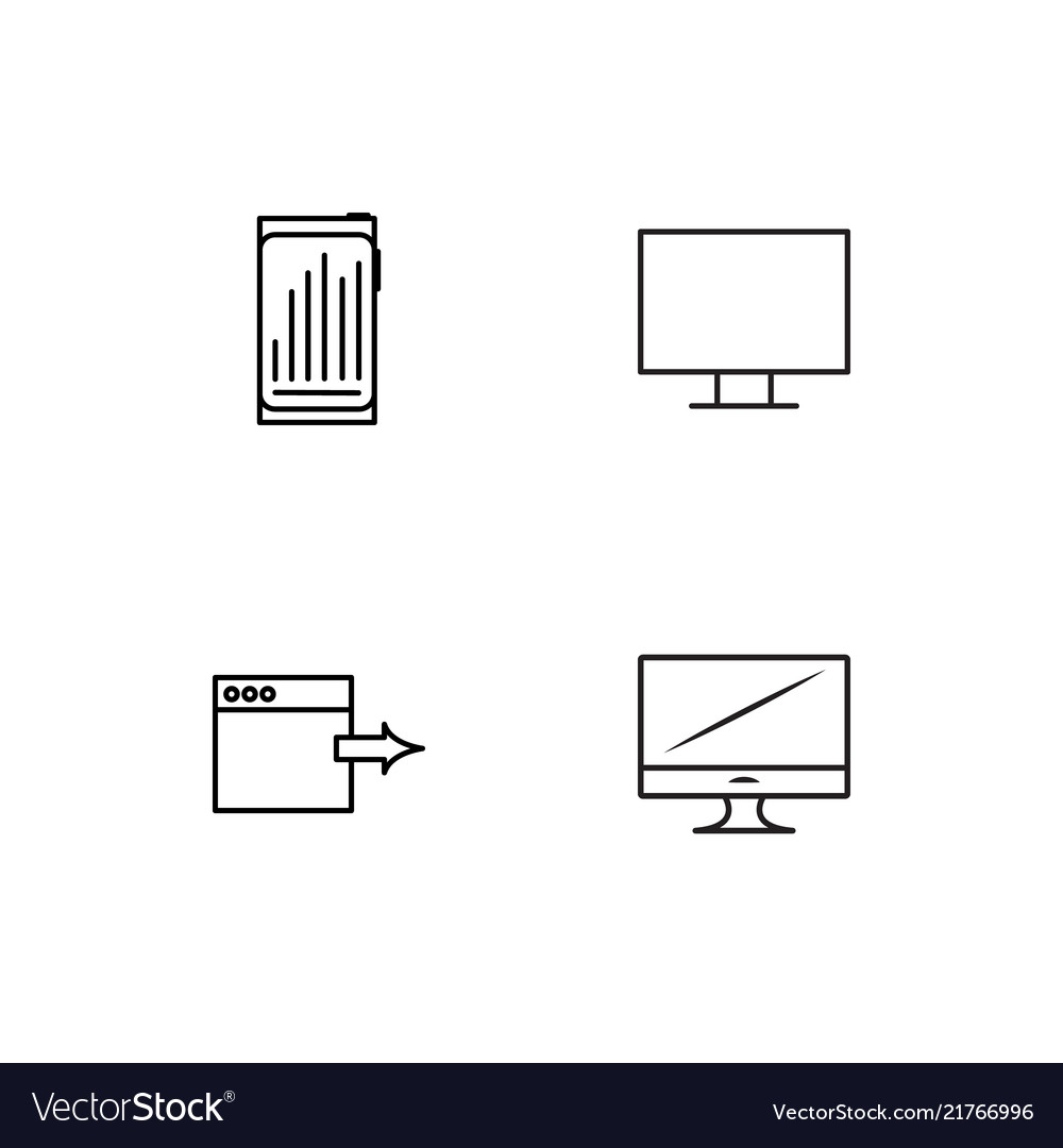 Data analytics icons set
