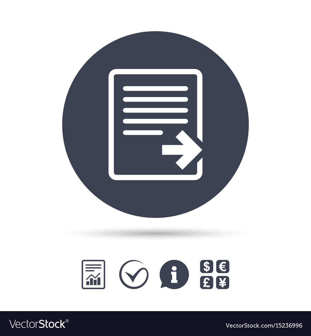 Export file icon document symbol