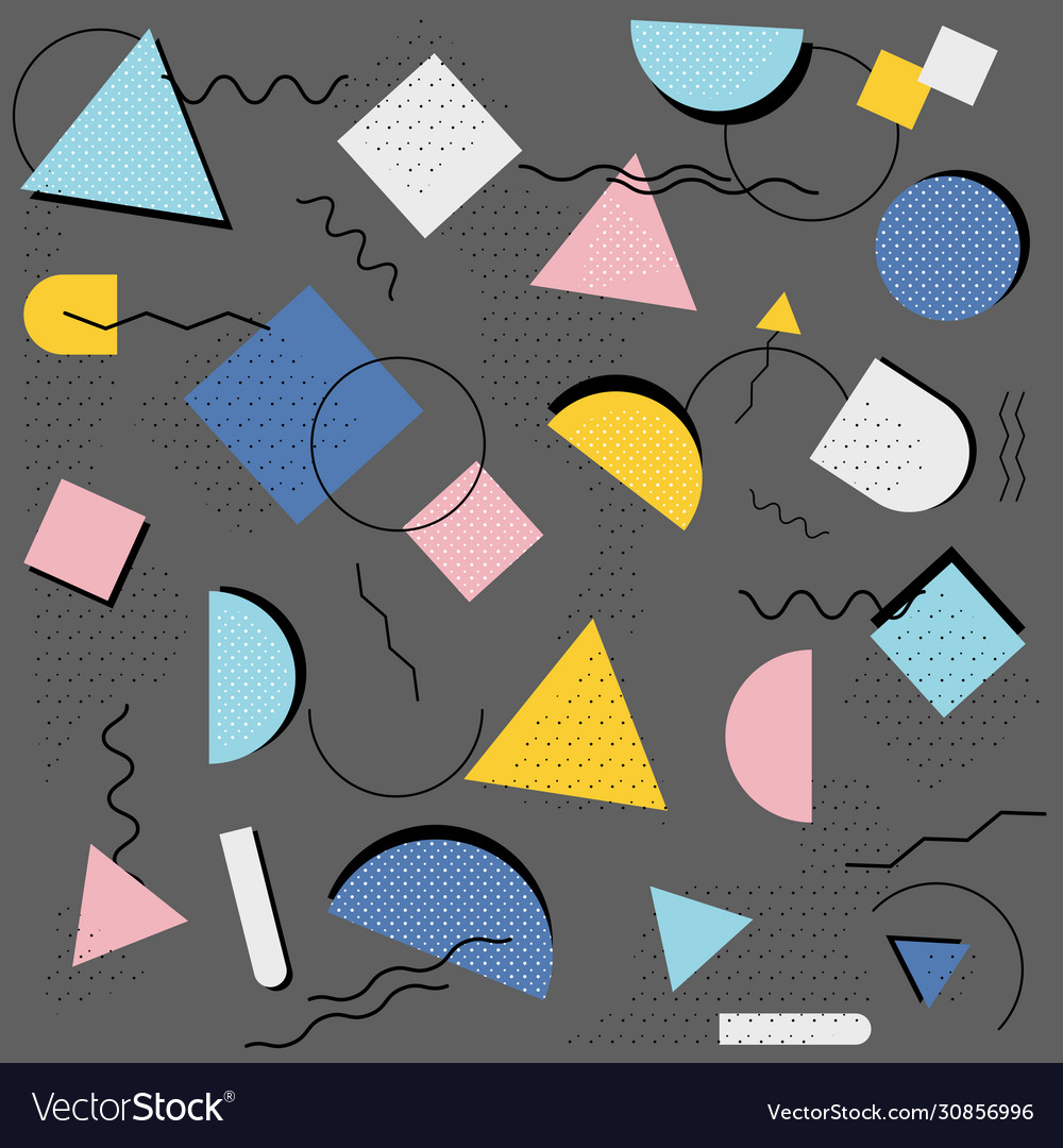 Memphis pattern styles background