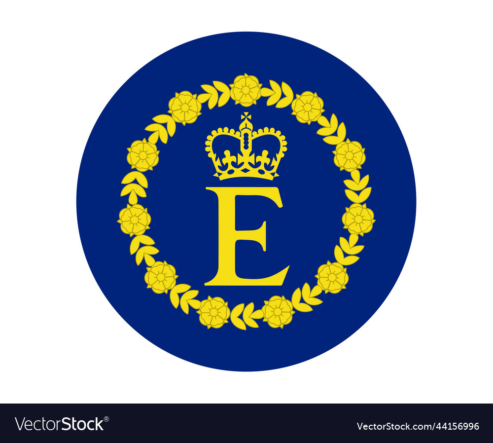 Personal flag icon of queen elizabeth british icon