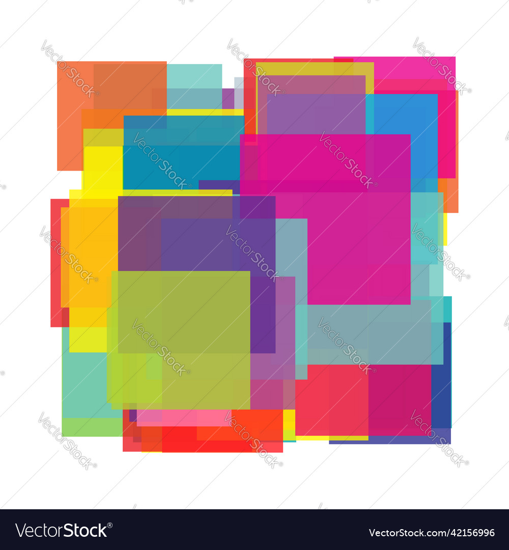 Random rectangles structure composition pattern vector image Random rectangles structure composition pattern